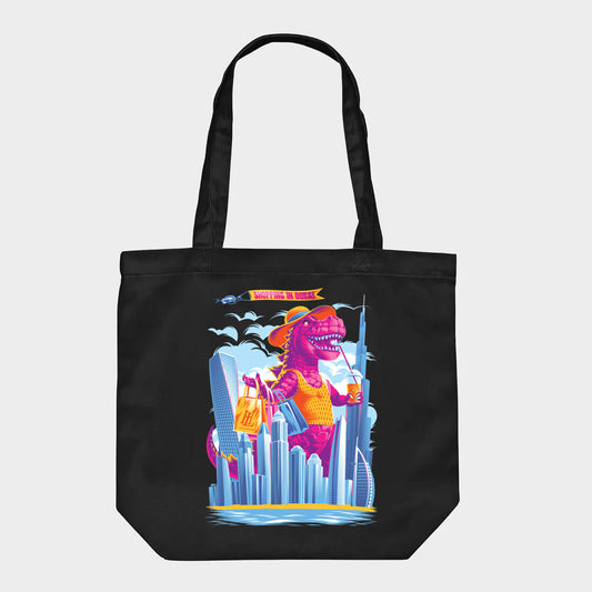 Recycled Tote Bag "Shopping in Dubai"